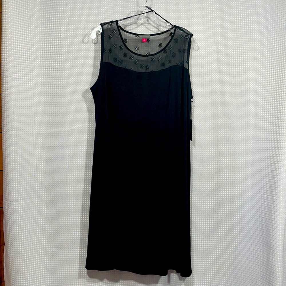 Vince Camuto Tropical Heat Black Dress